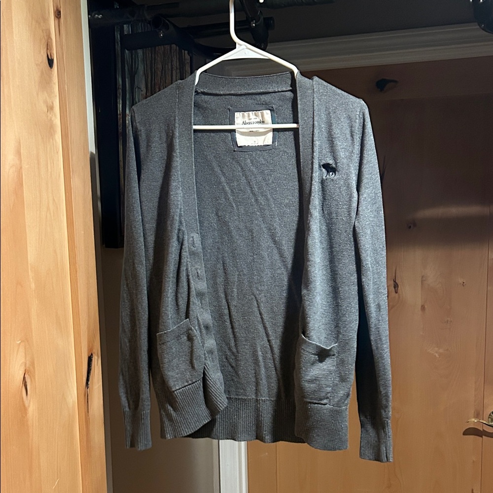 Abercrombie & Fitch Charcoal Cardigan